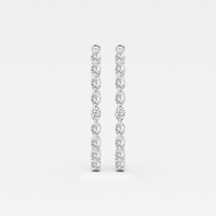 Oval Inside Out Hoops