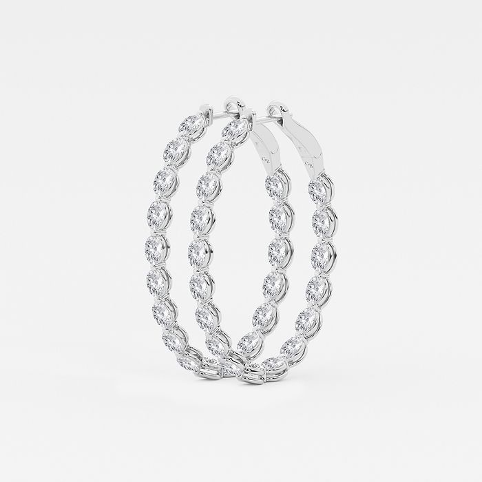 Oval Inside Out Hoops