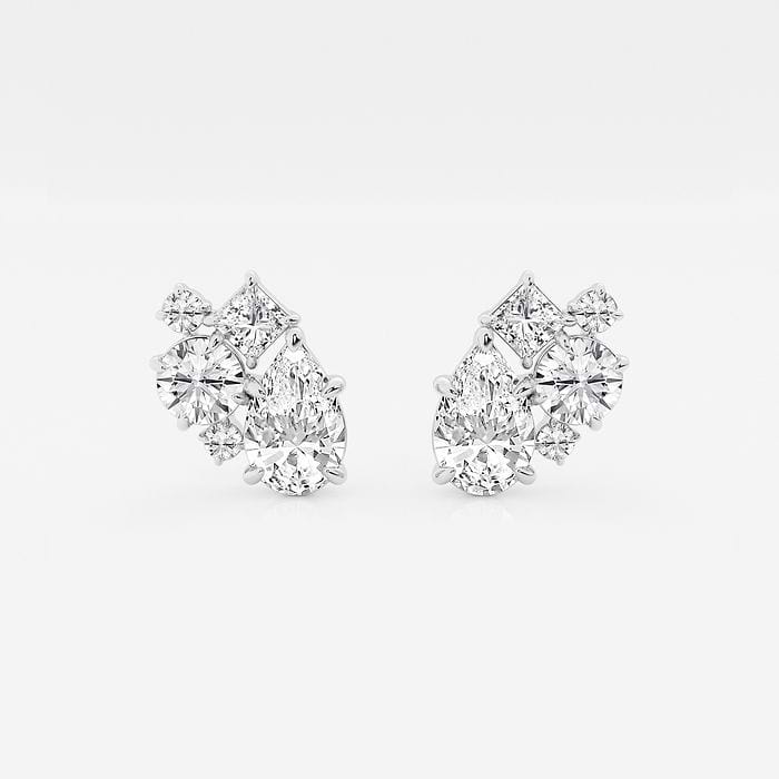 Mosaic Five Stone Earrings