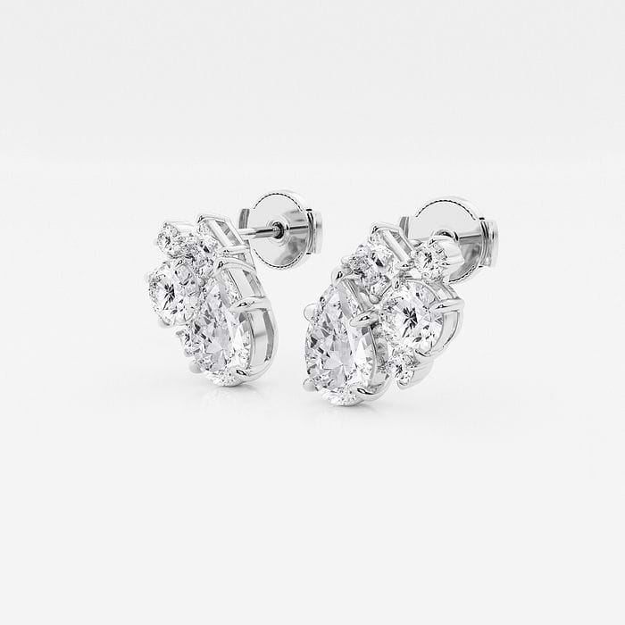 Mosaic Five Stone Earrings