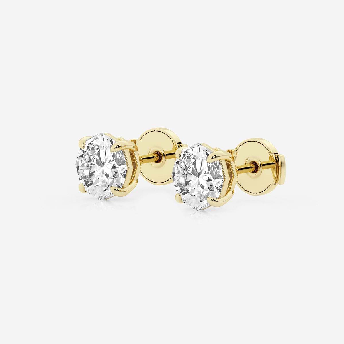 Additional Image 1 for  2 ctw Muse Octagon Cut Stud Earrings
