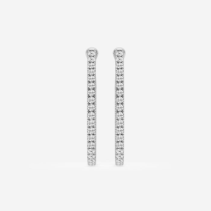 Inside Out Round Hoop Earrings