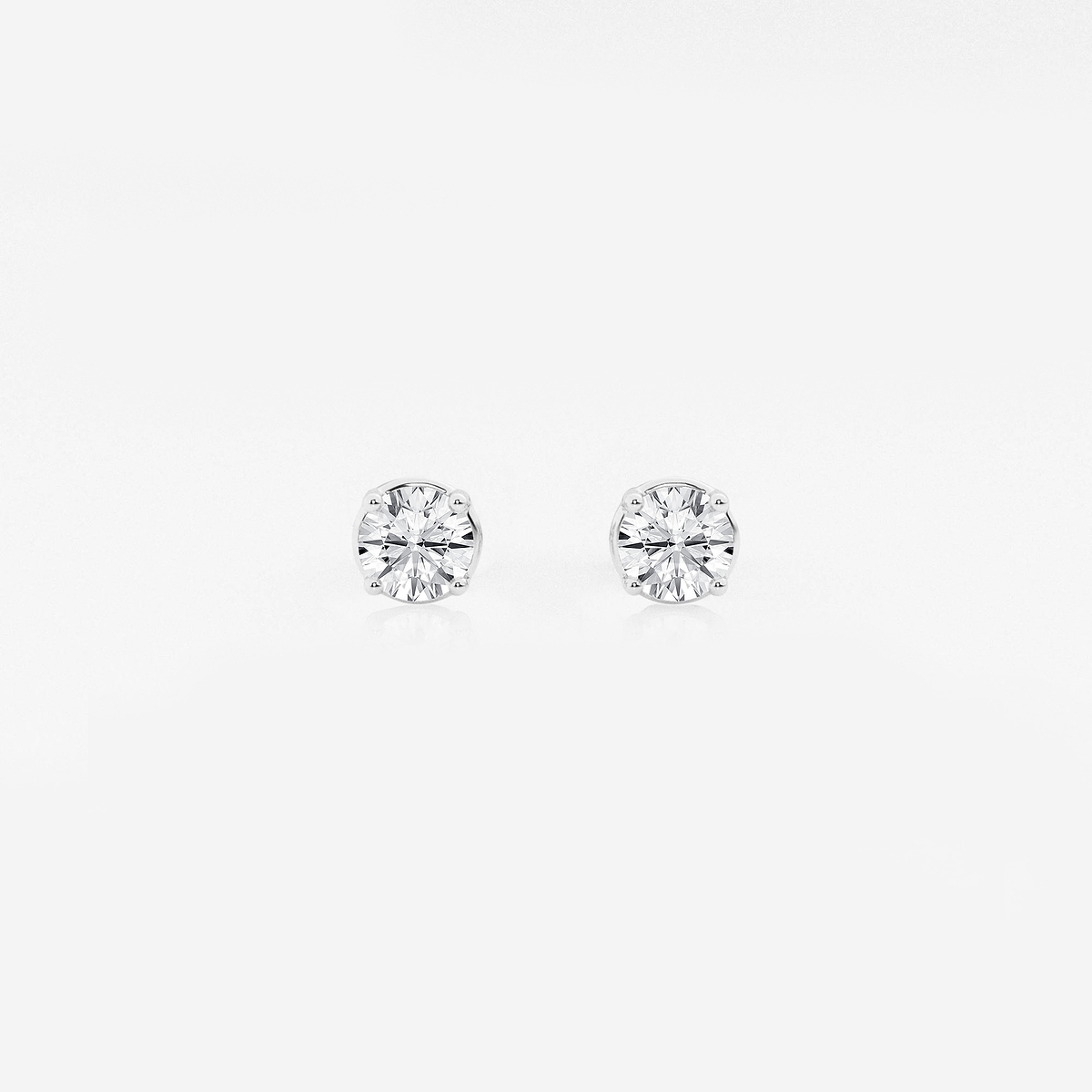 1/2 ctw Round Lab Grown Diamond Stud Earrings