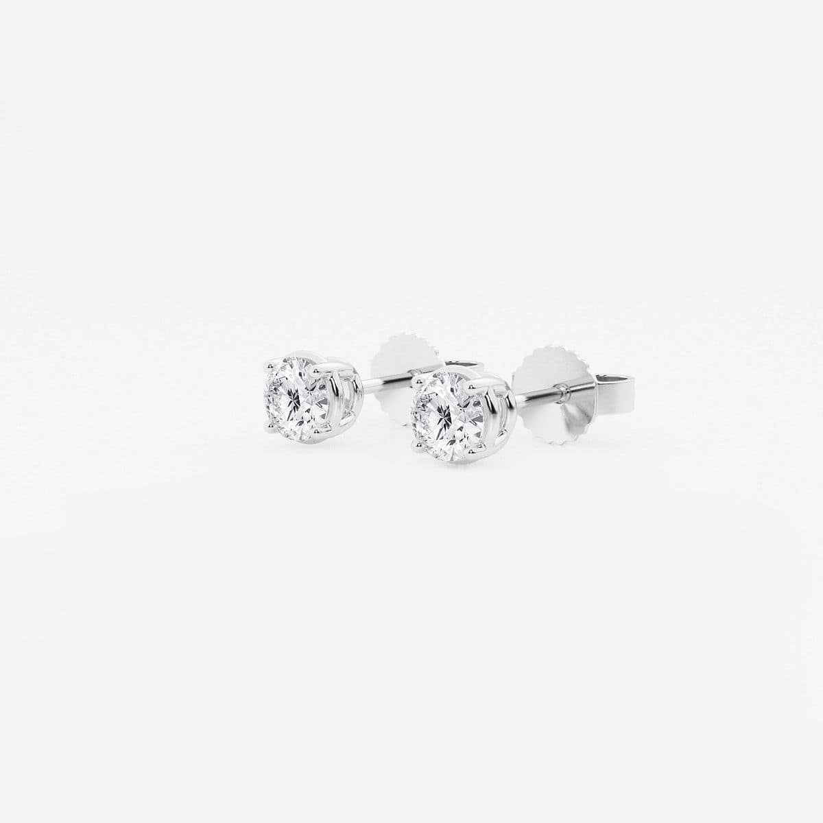 Additional Image 1 for  1/2 ctw Round Near-Colorless (H-I) Lab Grown Diamond Stud Earrings
