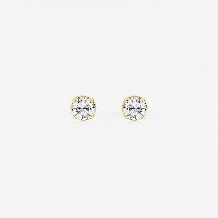 Classic Round Studs - 1/2 ctw Round Lab Grown Diamond Stud Earrings