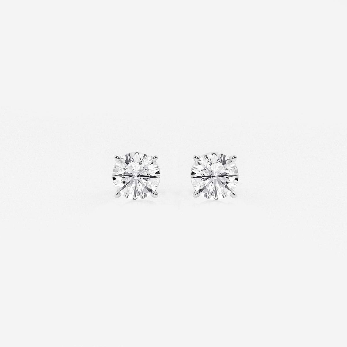 1 ctw Round Colorless (E) Lab Grown Diamond Stud Earrings