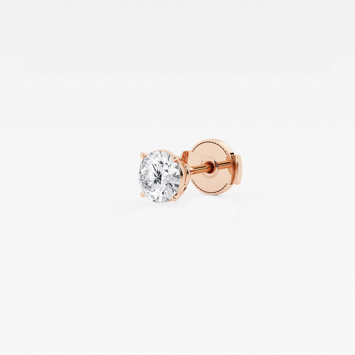 Additional Image 1 for  3/4 ctw Round Lab Grown Diamond Single Stud Earring
