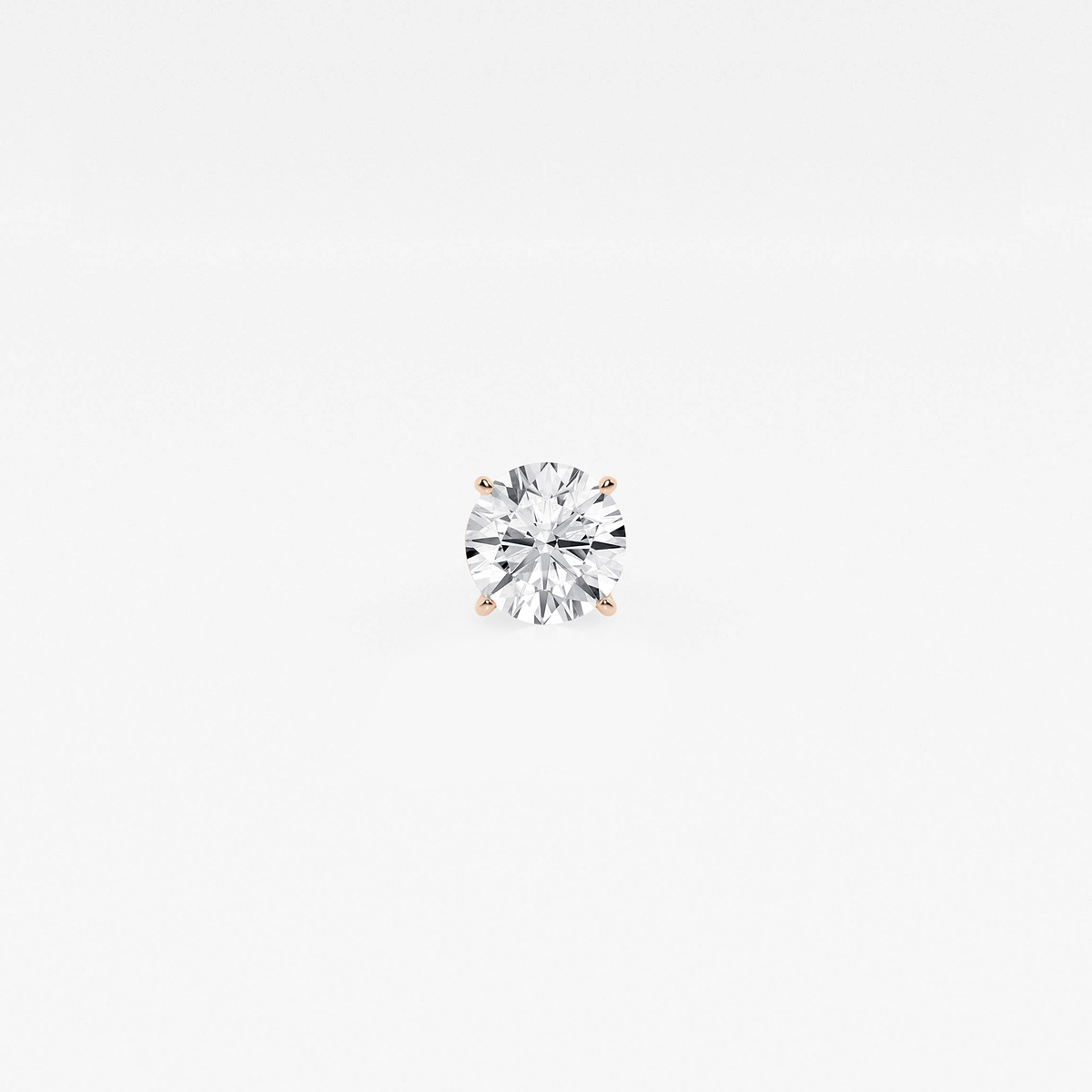 3/4 ctw Round Lab Grown Diamond Single Stud Earring