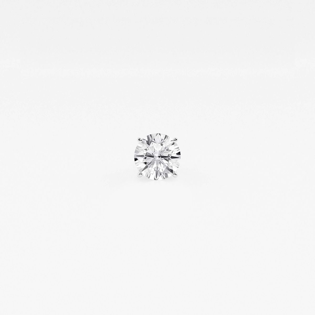 1/2 ctw Round Lab Grown Diamond Single Stud Earring
