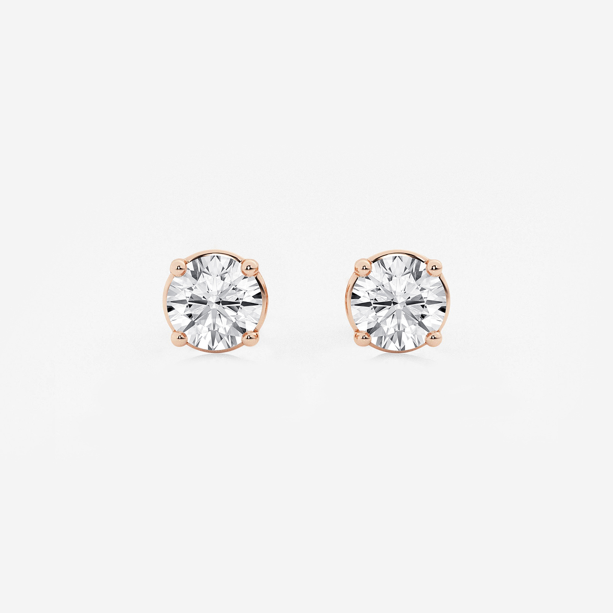 1 1/2 ctw Round Lab Grown Diamond Stud Earrings