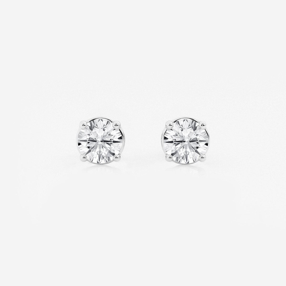1 1/2 ctw Round Lab Grown Diamond Stud Earrings