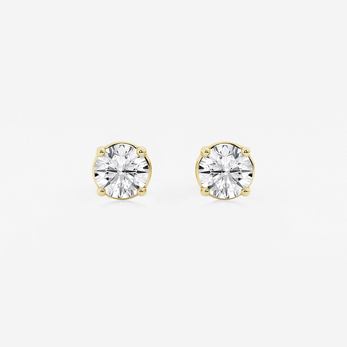 1 1/2 ctw Round Lab Grown Diamond Stud Earrings