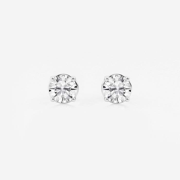 Four Prong Classic Round Stud Earrings