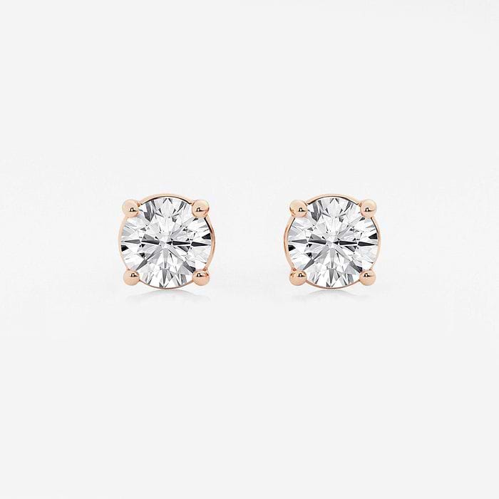 Four Prong Classic Round Stud Earrings