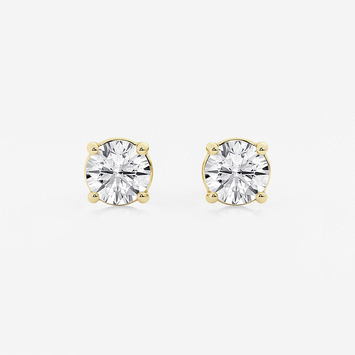 Classic Round Studs - 2 ctw Round Lab Grown Diamond Stud Earrings
