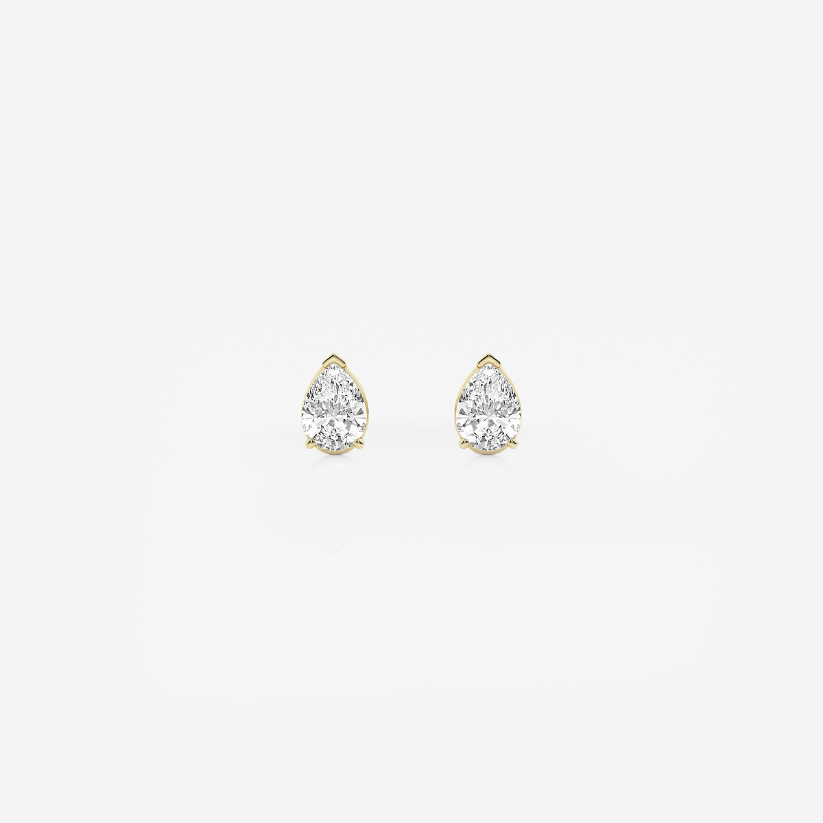 1/2 ctw Pear Lab Grown Diamond Solitaire Stud Earrings