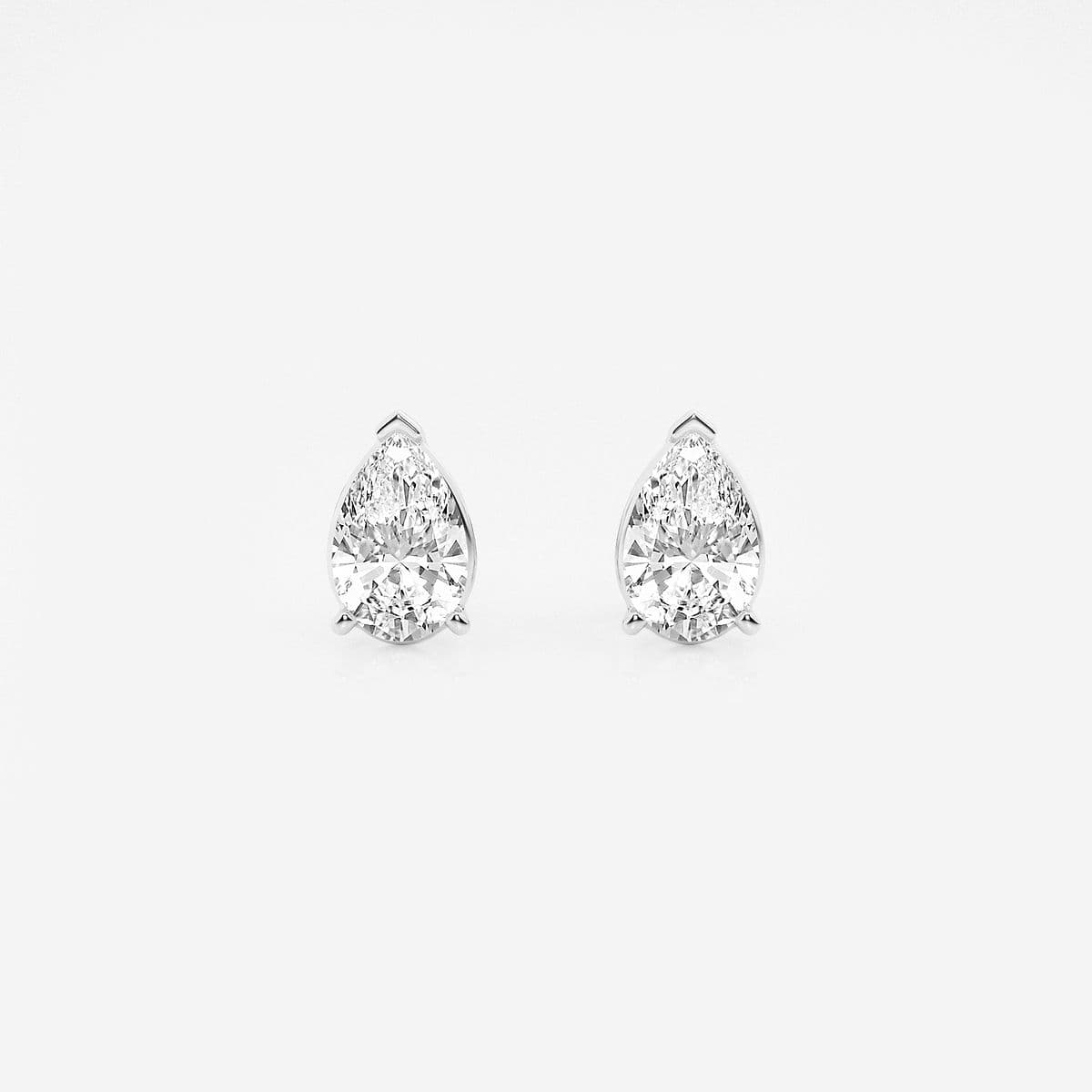 3 ctw Pear Lab Grown Diamond Solitaire Certified Stud 3 ctw Pear Lab Grown Diamond Solitaire Certified Stud
