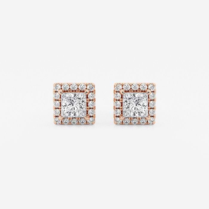 Halo Princess Stud Earrings