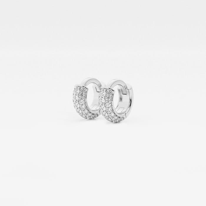 näas Bombë Second Piercing Huggie Round Hoop Earrings