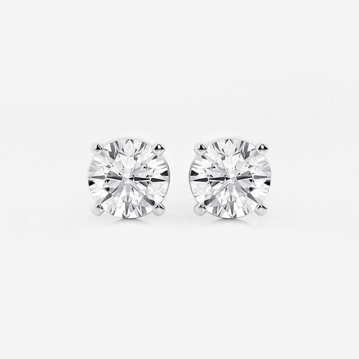 Four Prong Classic Round Stud Earrings