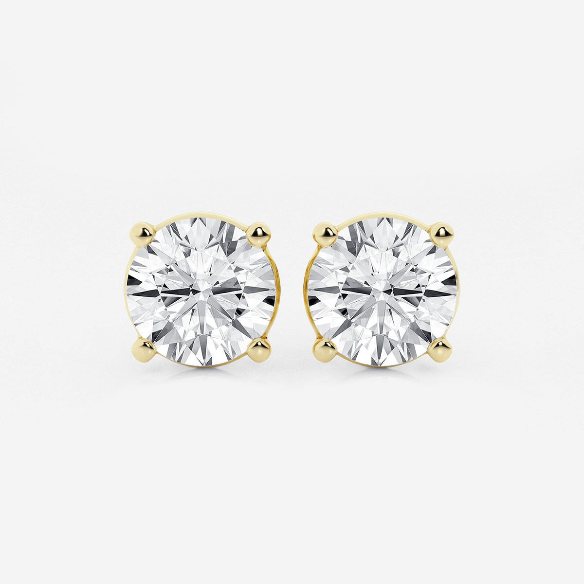 6 ctw Round Lab Grown Diamond Stud Earrings