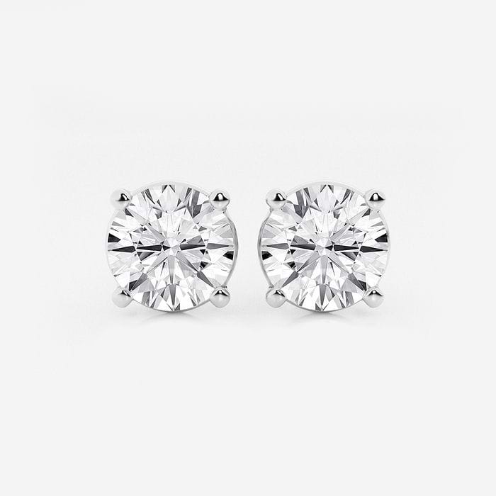 Four Prong Classic Round Stud Earrings