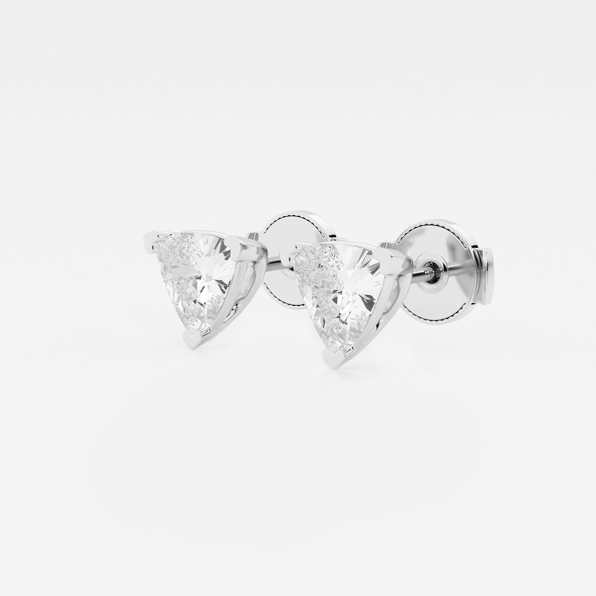 Additional Image 1 for  näas Ethereal 2 ctw Trillion Lab Grown Diamond Certified Stud Earrings