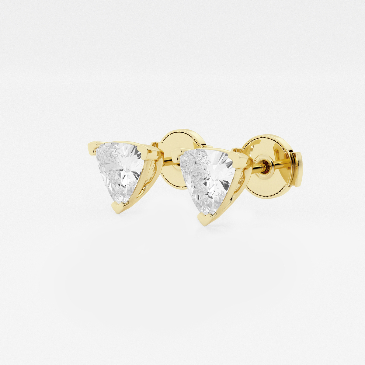 Additional Image 1 for  näas Ethereal 2 ctw Trillion Lab Grown Diamond Certified Stud Earrings