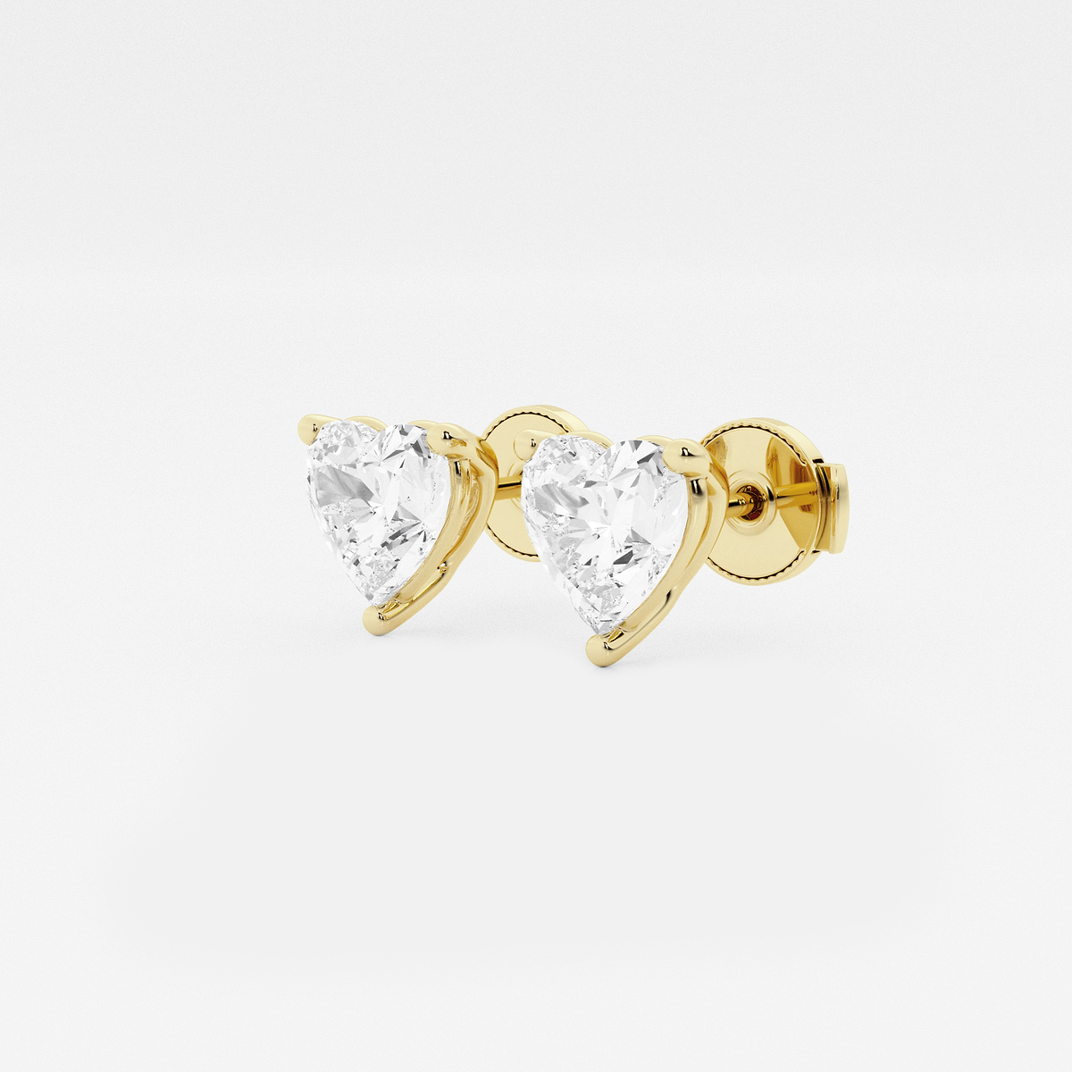 Additional Image 1 for  näas Ethereal 2 ctw Heart Lab Grown Diamond Certified Stud Earrings