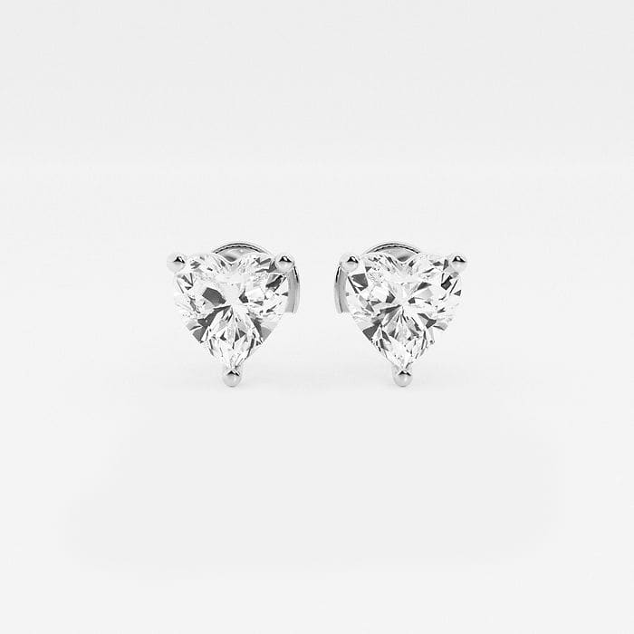 näas Ethereal Heart Stud Earrings