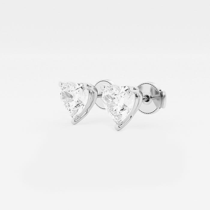 näas Ethereal Heart Stud Earrings