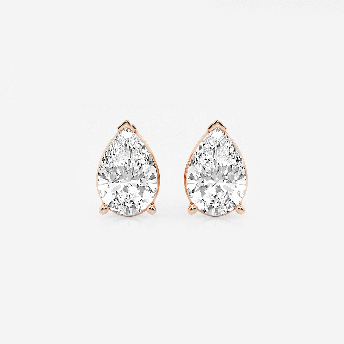 6 ctw Pear Lab Grown Diamond Solitaire Certified Stud Earrings