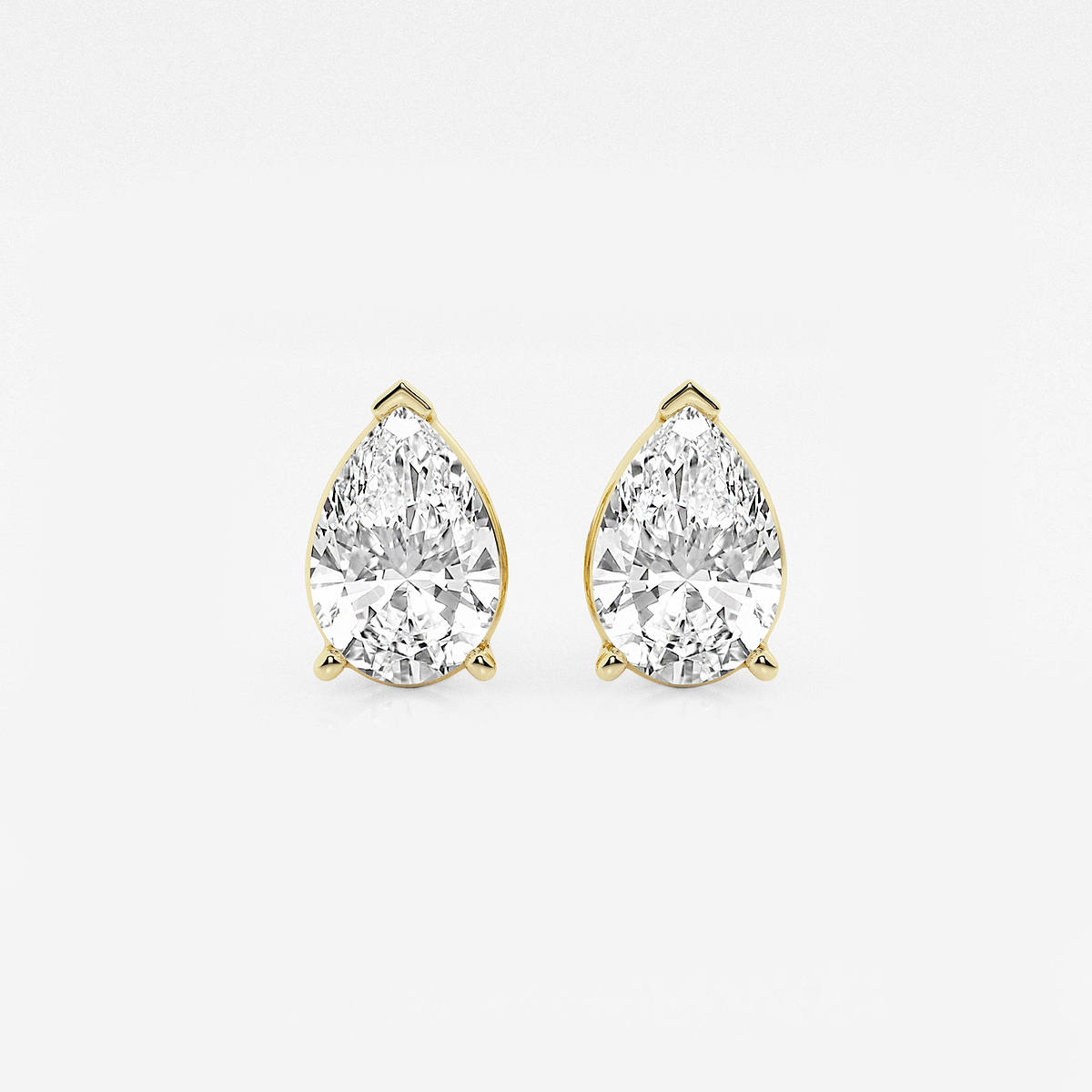 6 ctw Pear Lab Grown Diamond Solitaire Certified Stud Earrings
