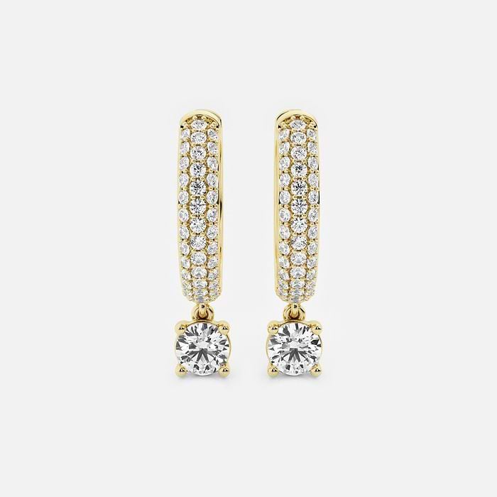 näas Bombë Huggie Round Hoop Earrings