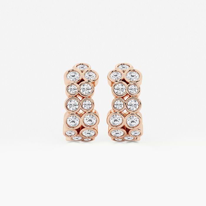Round Fashion Cuff Earrings