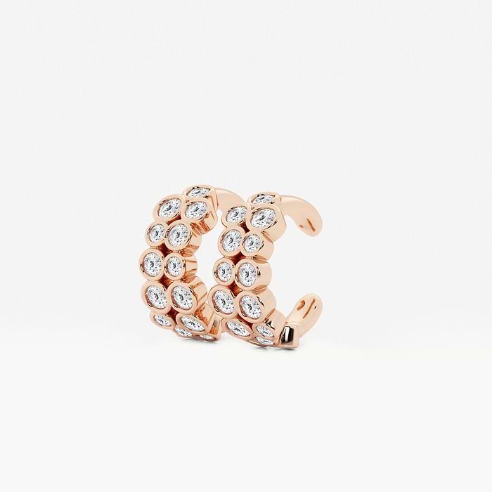 Round Fashion Cuff Earrings