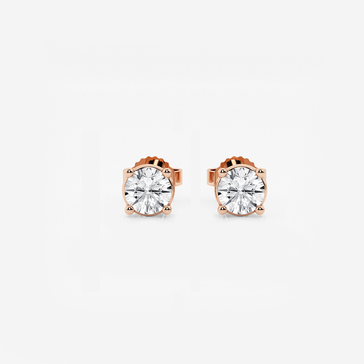 3/4 ctw Round Lab Grown Diamond Stud Earrings