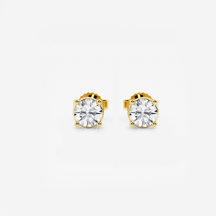 3/4 ctw Round Lab Grown Diamond Stud Earrings