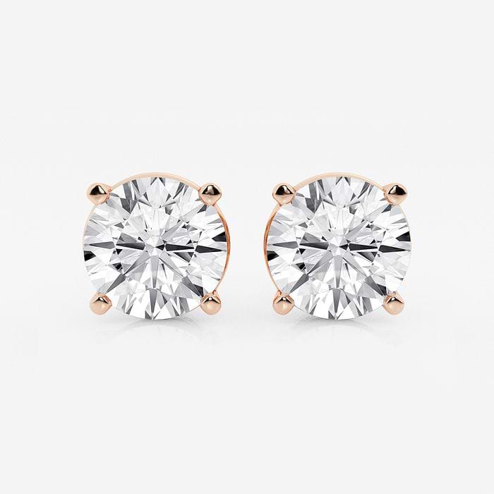 Four Prong Classic Round Stud Earrings