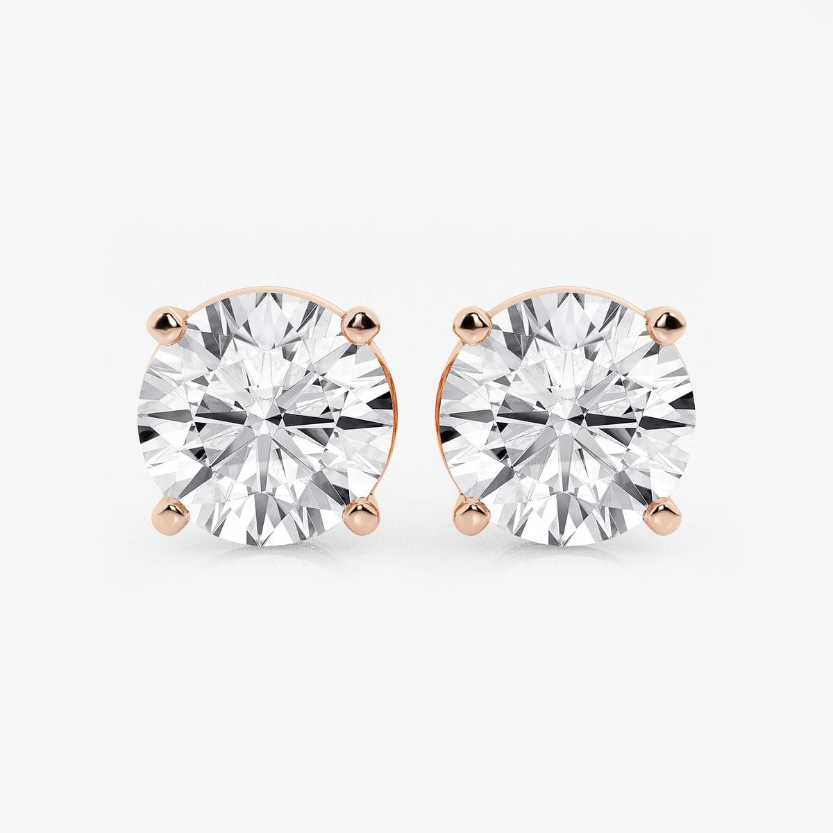 CRAFTDLondon クラフトロンドン ROUND DIAMOND STUD EARRING illusion-large-diamond-round-
