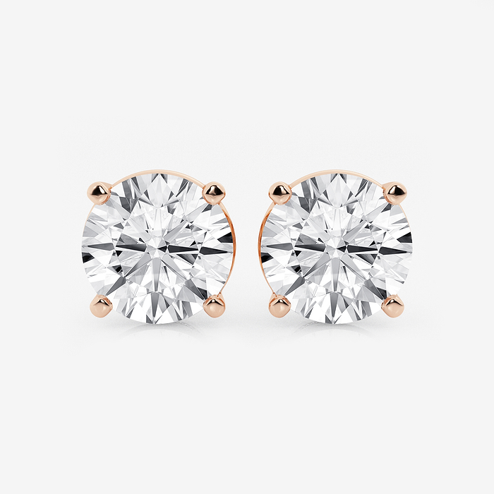 10 ctw Round Lab Grown Diamond Stud Earrings
