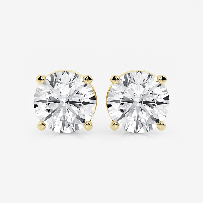 10 ctw Round Lab Grown Diamond Stud Earrings
