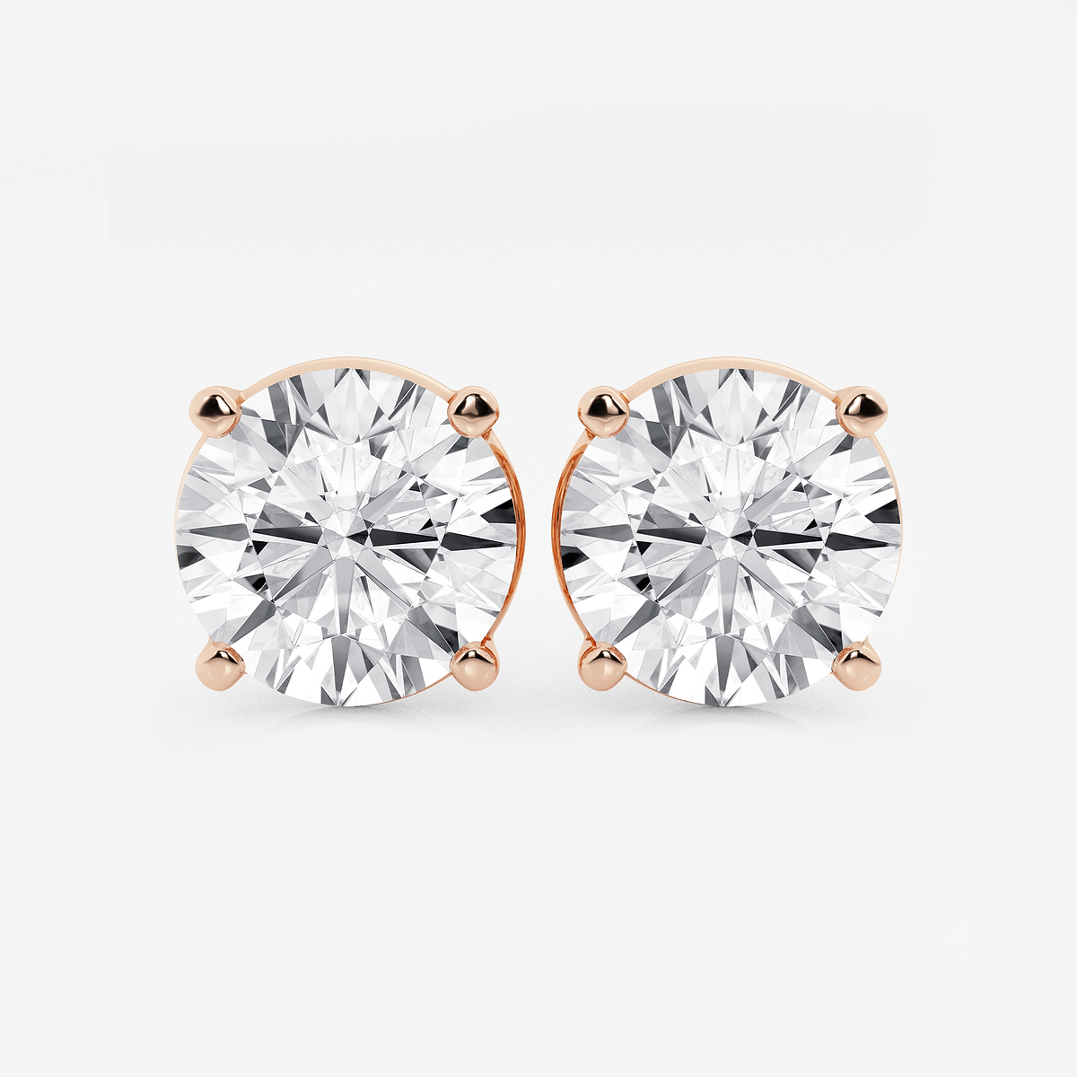12 ctw Round Lab Grown Diamond Stud Earrings