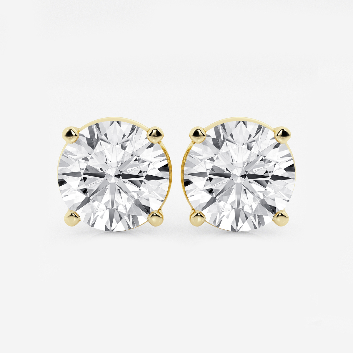 12 ctw Round Lab Grown Diamond Stud Earrings