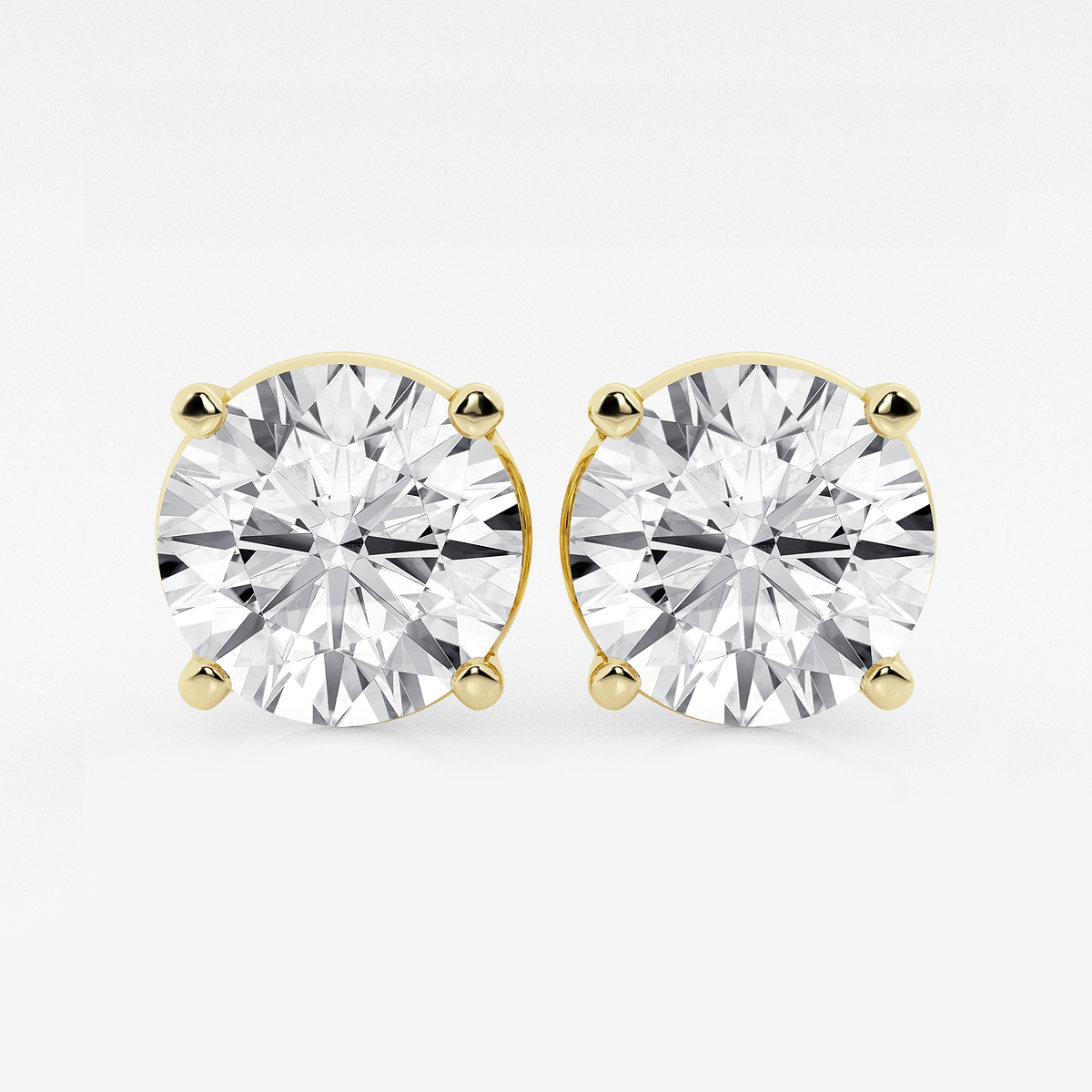 15 ctw Round Lab Grown Diamond Stud Earrings