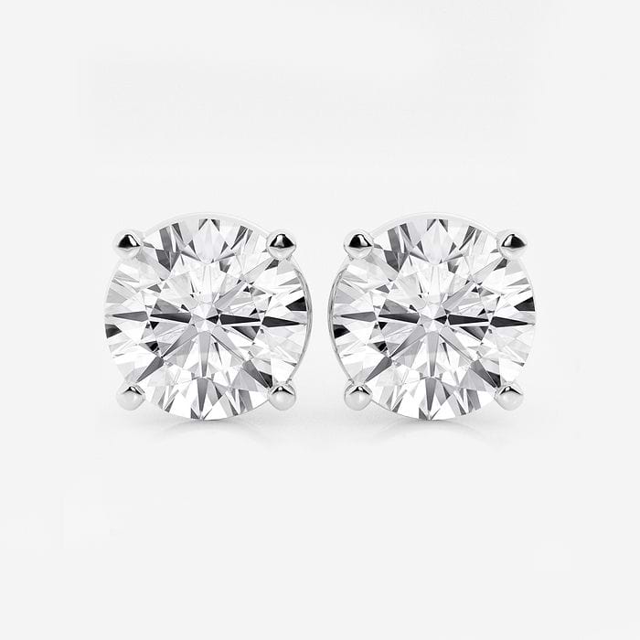 Four Prong Classic Round Stud Earrings