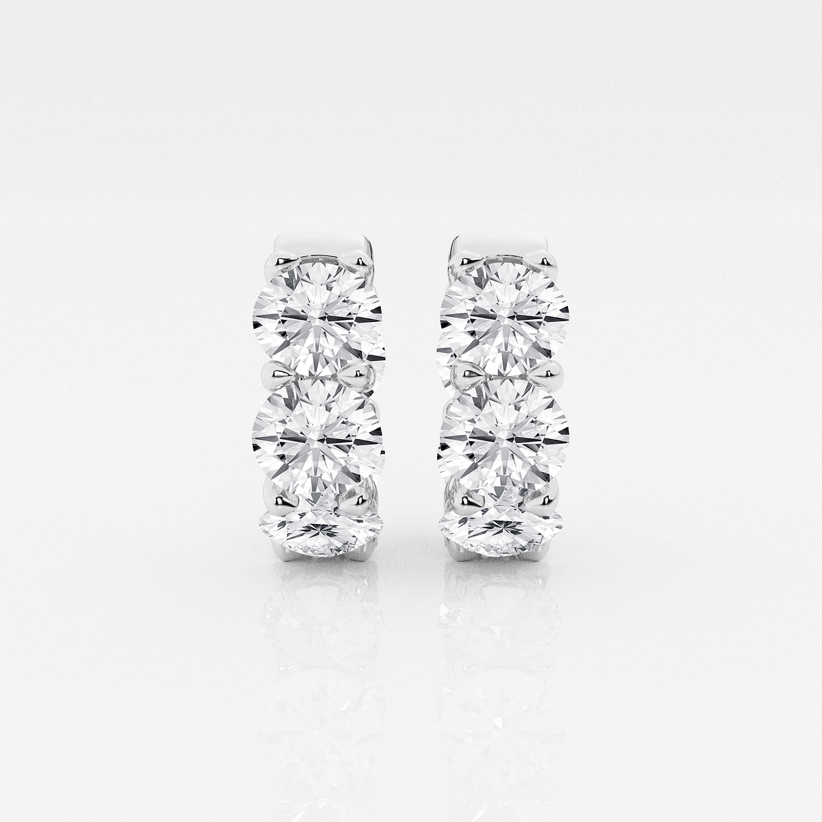 Cadar 18kt white gold hoop earrings - Silver