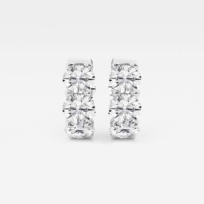 Badgley Mischka Huggie Round Hoop Earrings