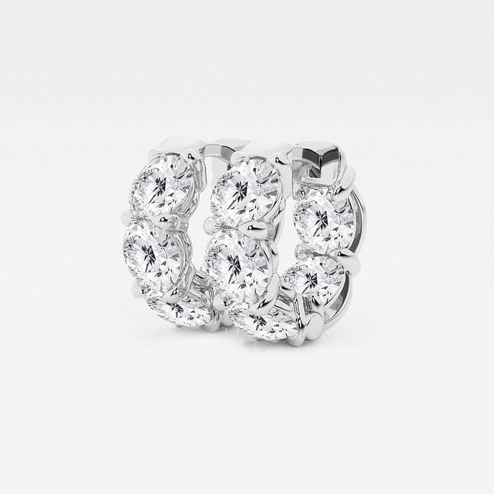 Badgley Mischka Huggie Round Hoop Earrings