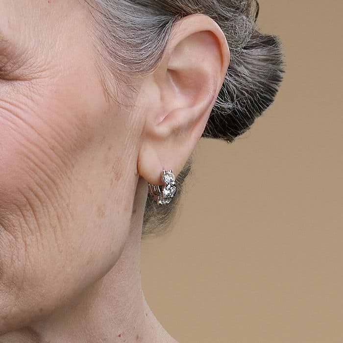 Round Huggie Hoop Earrings